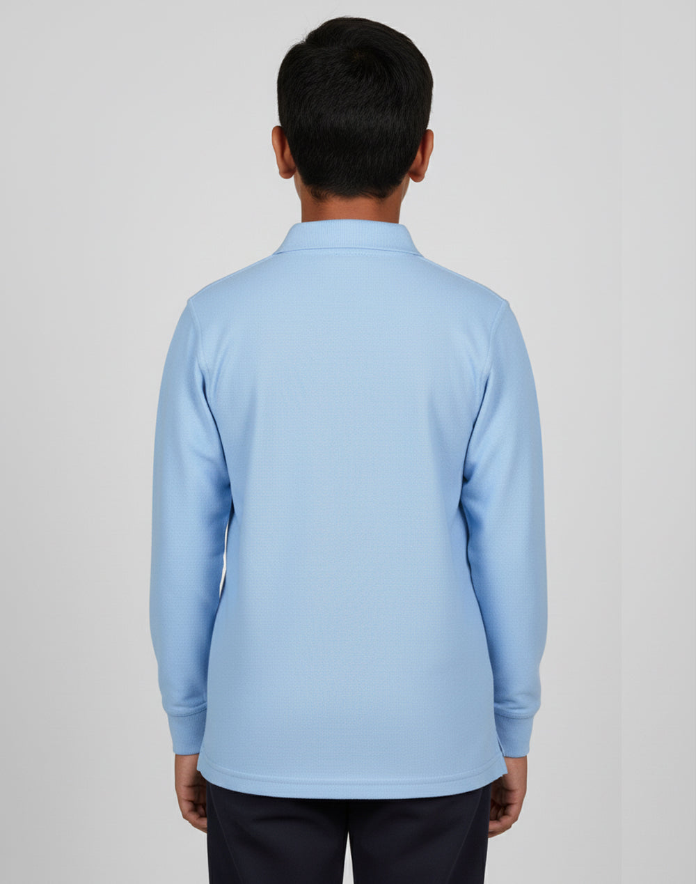 Kids' 240gsm Poly/Cotton Pique L/S Polo - PS12K - Winning Spirit