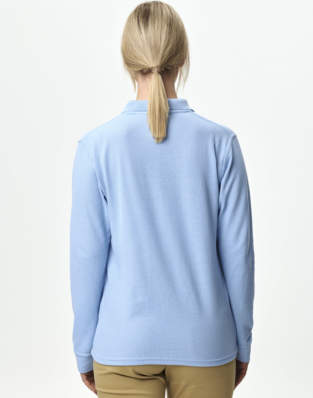 Adults' 240gsm Poly/Cotton Pique L/S Polo - PS12 - Winning Spirit