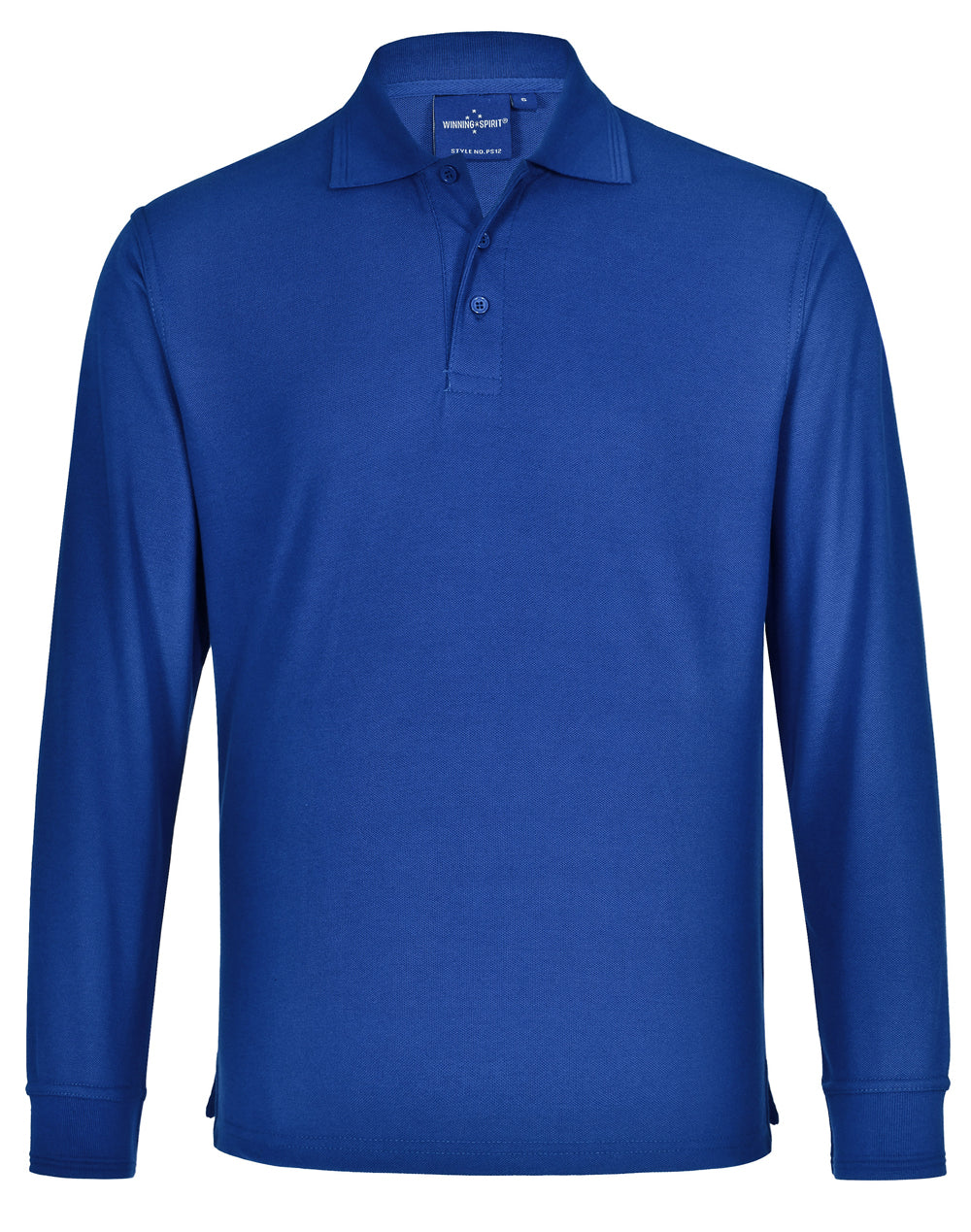 Adults' 240gsm Poly/Cotton Pique L/S Polo - PS12 - Royal