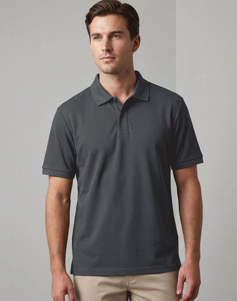 Mens Classic Cotton/Poly Pique Short Sleeve Polo