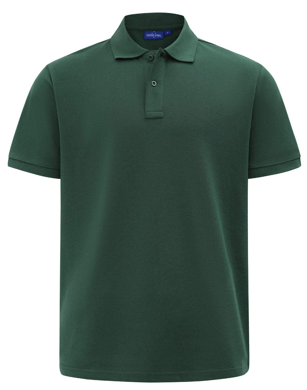 Mens Classic Cotton/Poly Pique Short Sleeve Polo - Forest Green