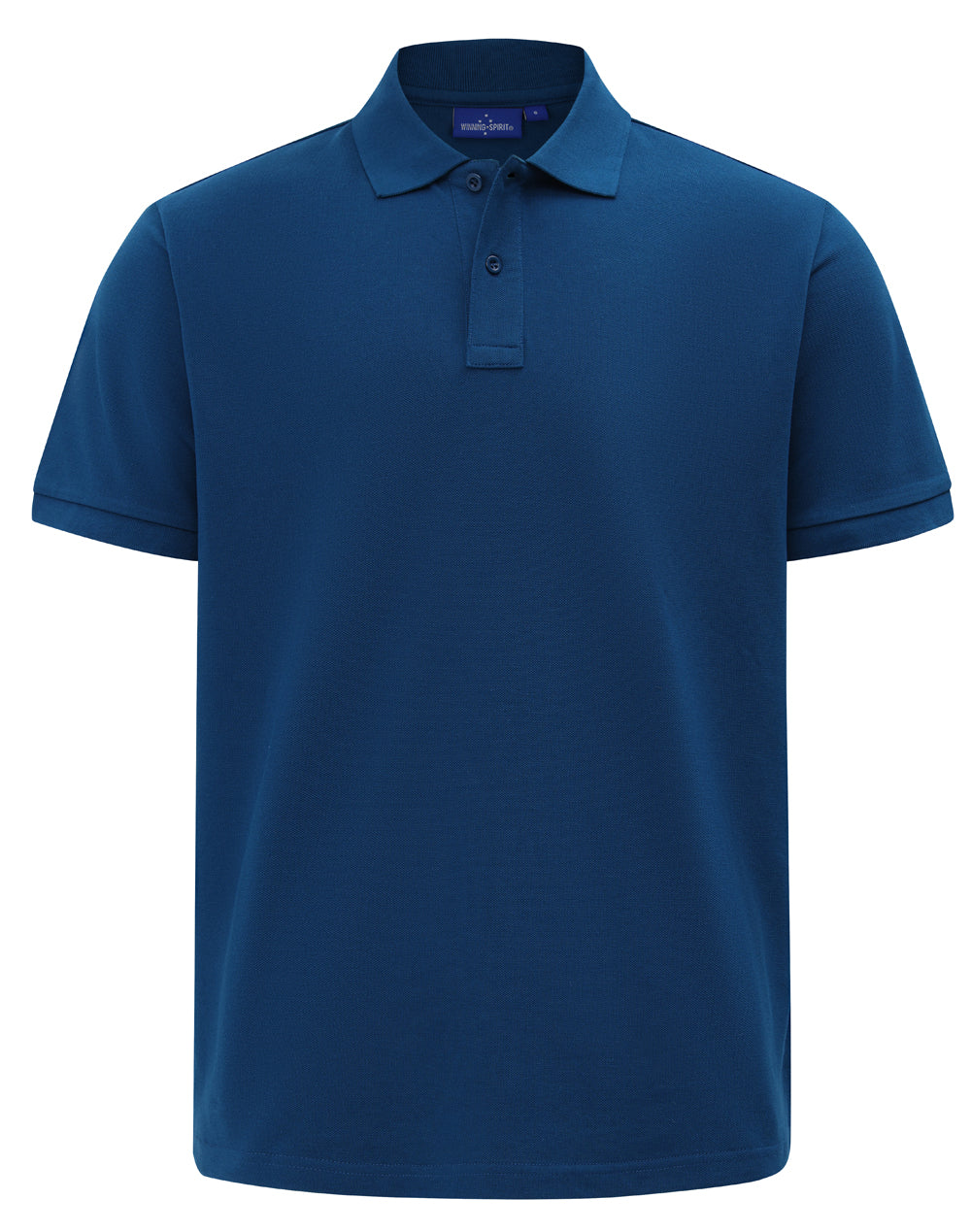 Mens Classic Cotton/Poly Pique Short Sleeve Polo - Ocean Blue