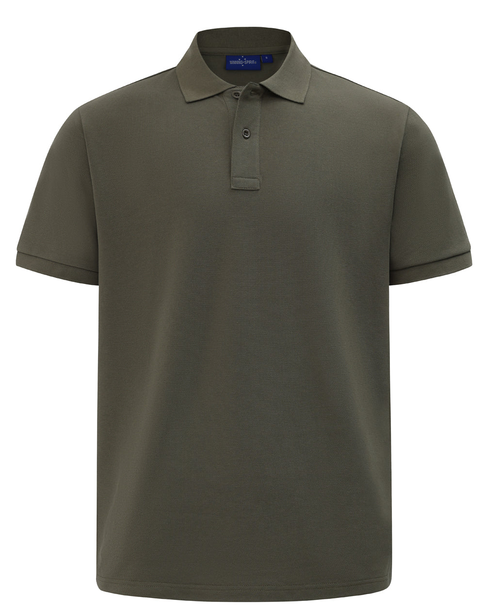 Mens Classic Cotton/Poly Pique Short Sleeve Polo - Smoke Sage