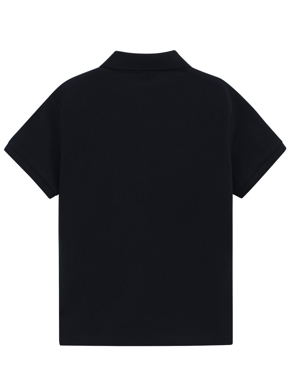 Womens Classic Cotton/Poly Pique Short Sleeve Polo - Black - Back