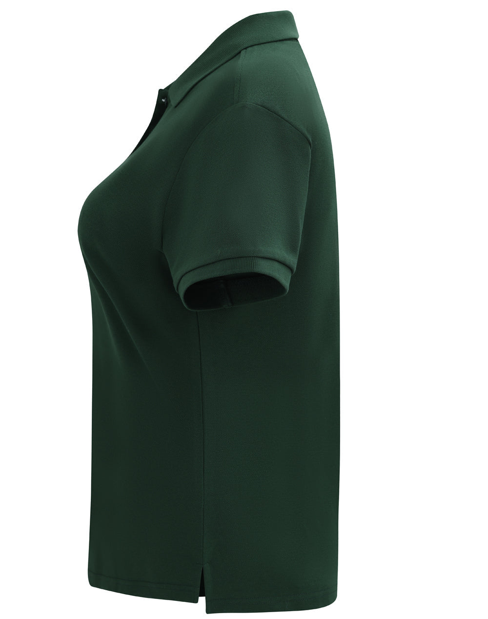 Womens Classic Cotton/Poly Pique Short Sleeve Polo - Forest Green - View