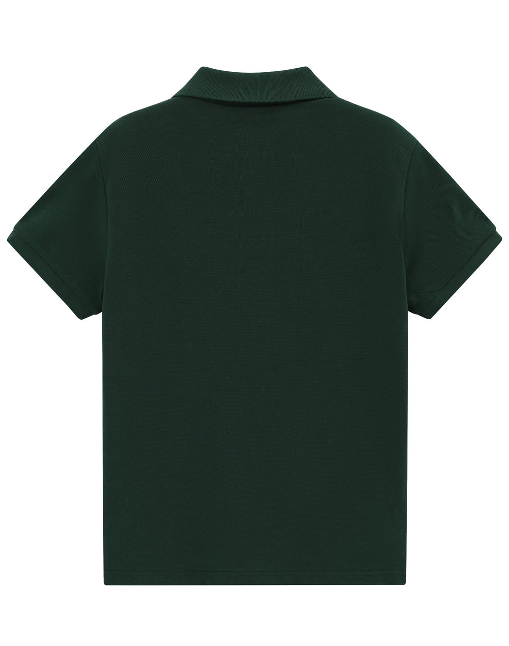 Womens Classic Cotton/Poly Pique Short Sleeve Polo - Forest Green - Back