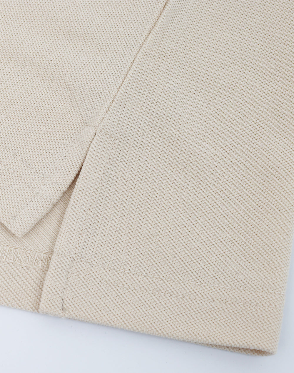 Womens Classic Cotton/Poly Pique Short Sleeve Polo - Oatmeal - View