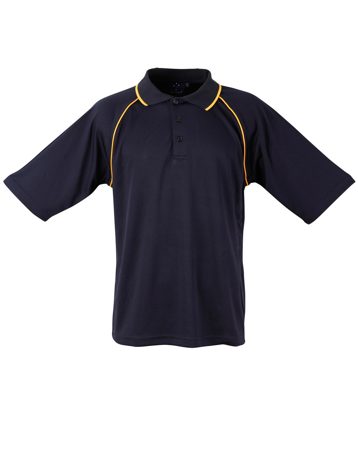 mens cooldry raglan S/S polo - PS20 - Navy / Gold