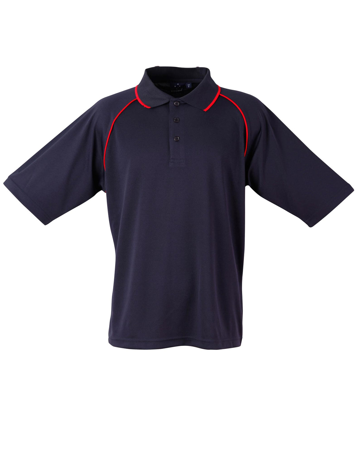 mens cooldry raglan S/S polo - PS20 - Navy / Red
