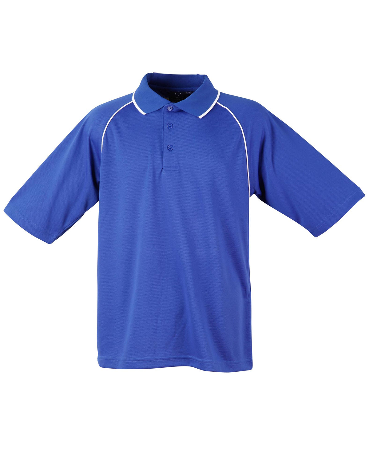 mens cooldry raglan S/S polo - PS20 - Royal / White