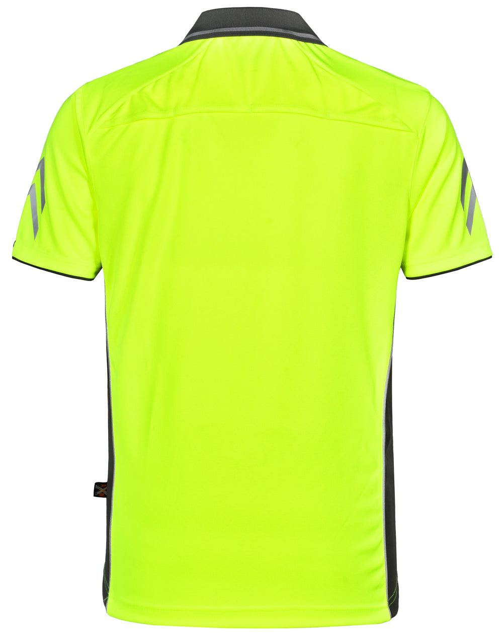 Unisex Cooldry® Vented Polo - Yellow/Ash - Back