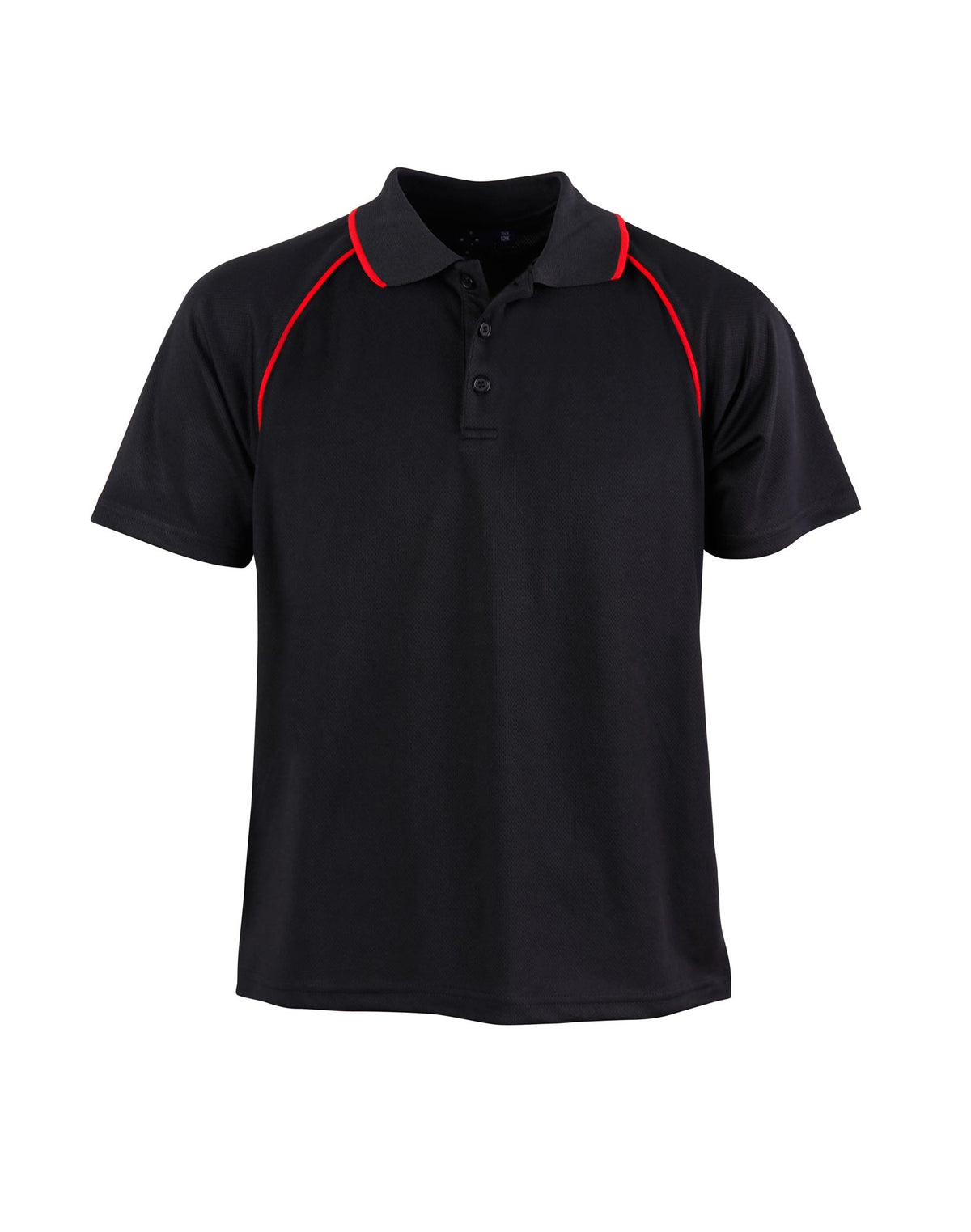 Kid's Cooldry raglan S/S - PS24 - Black / Red