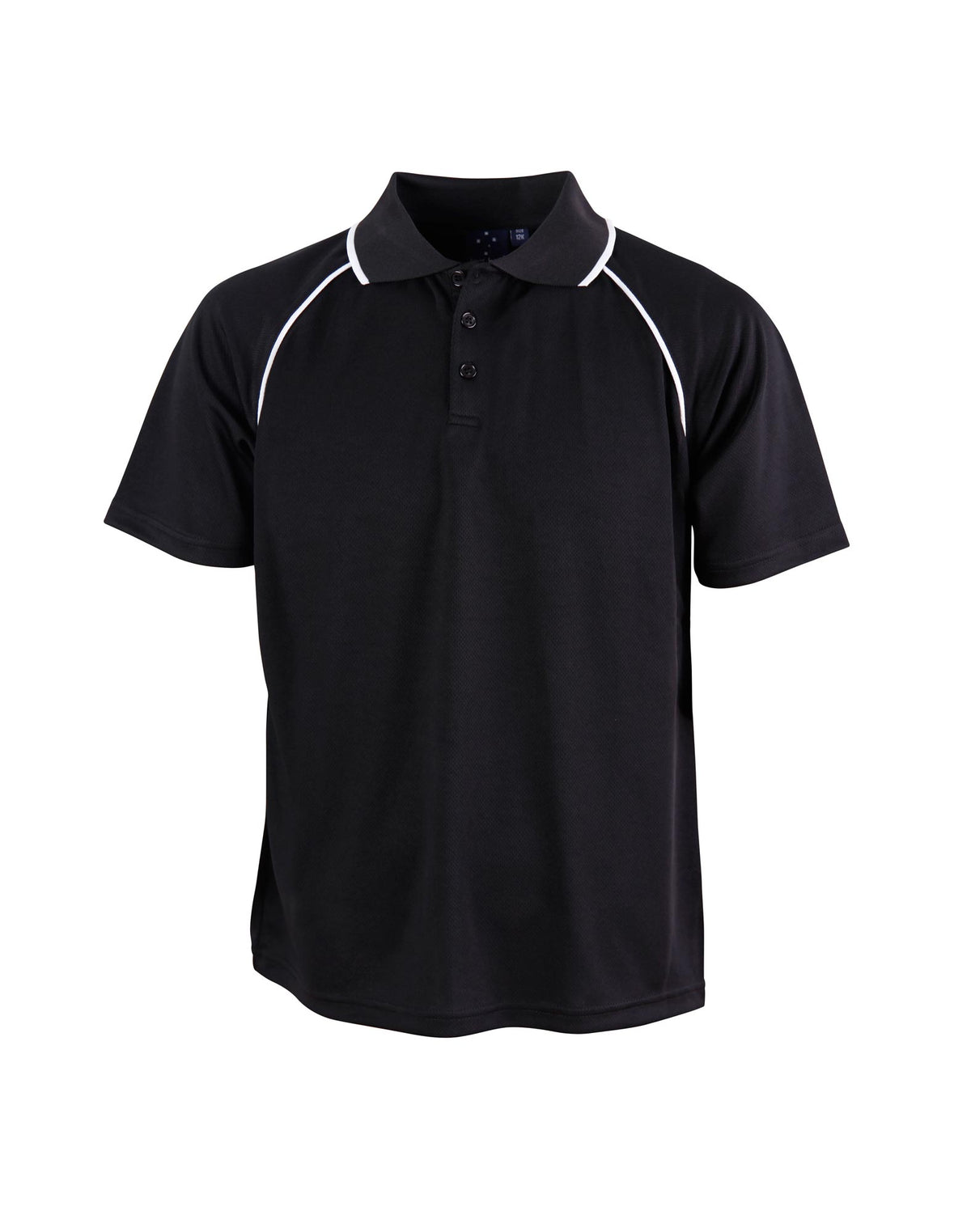 Kid's Cooldry raglan S/S - PS24 - Black / White