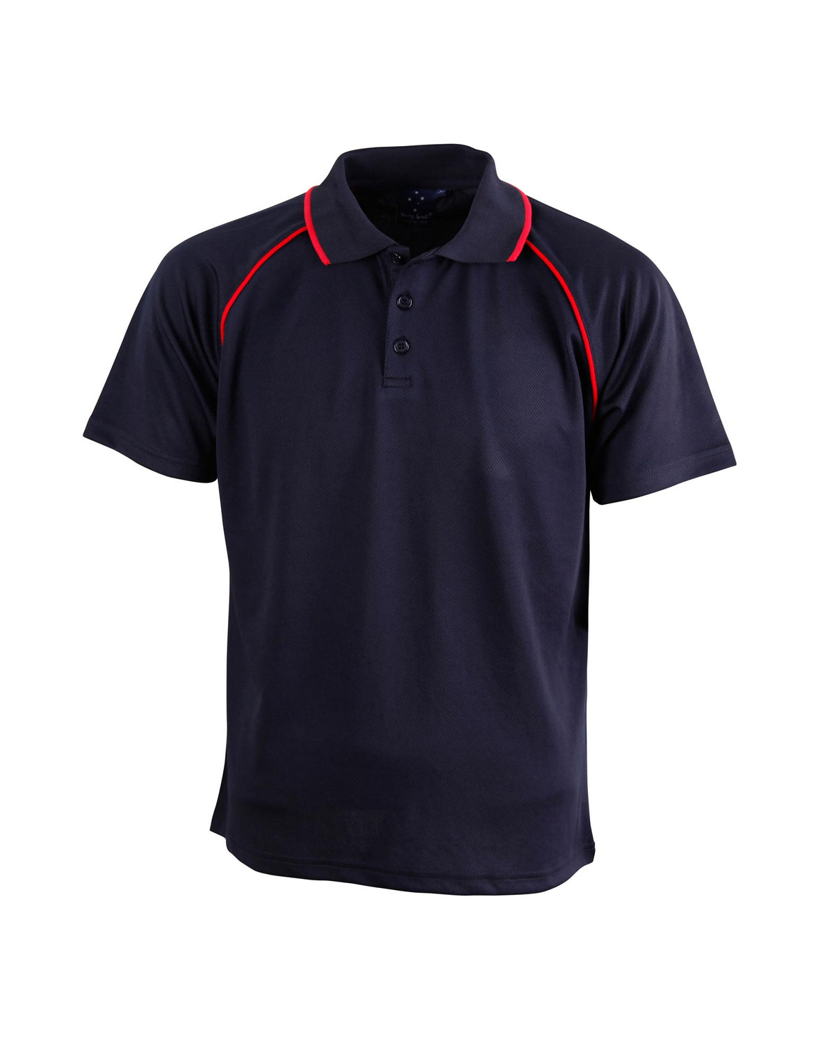 Kid's Cooldry raglan S/S - PS24 - Navy / Red