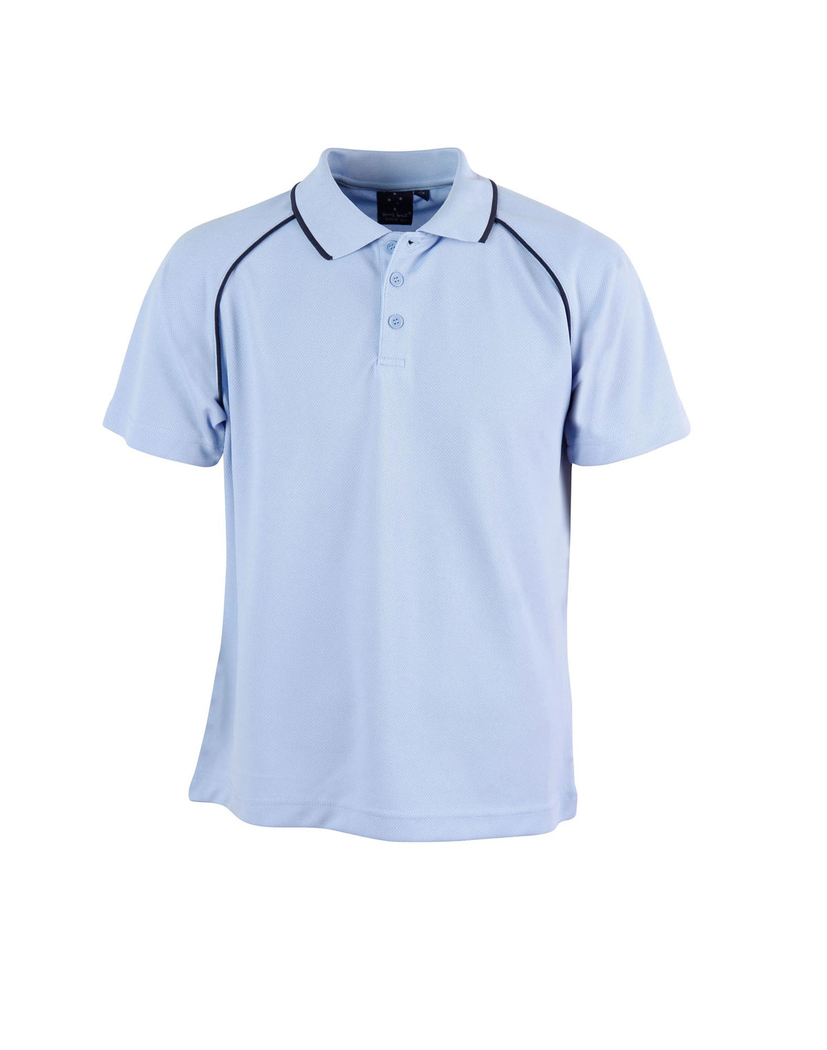 Kid's Cooldry raglan S/S - PS24 - Skyblue / Navy