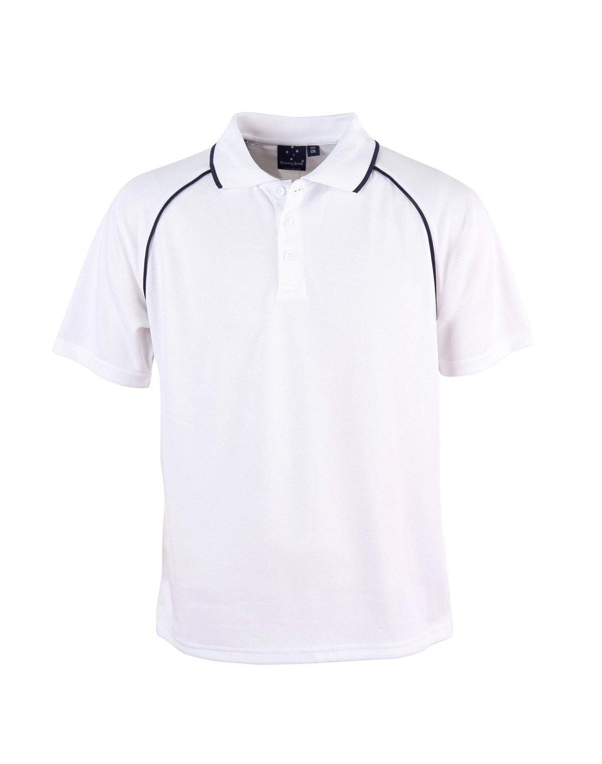 Kid's Cooldry raglan S/S - PS24 - White / Navy