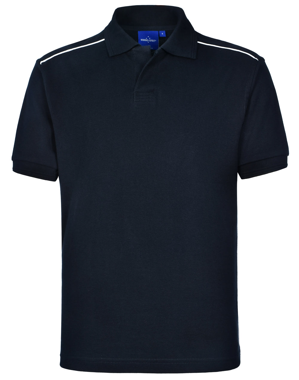 Men's pure cotton contrast piping - PS25 - Navy / White