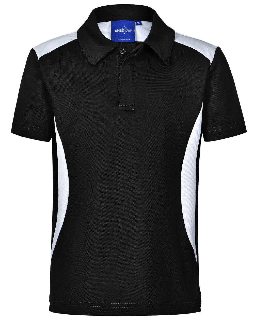 Chidren's Truedry contrast polo - PS31K - Black / White
