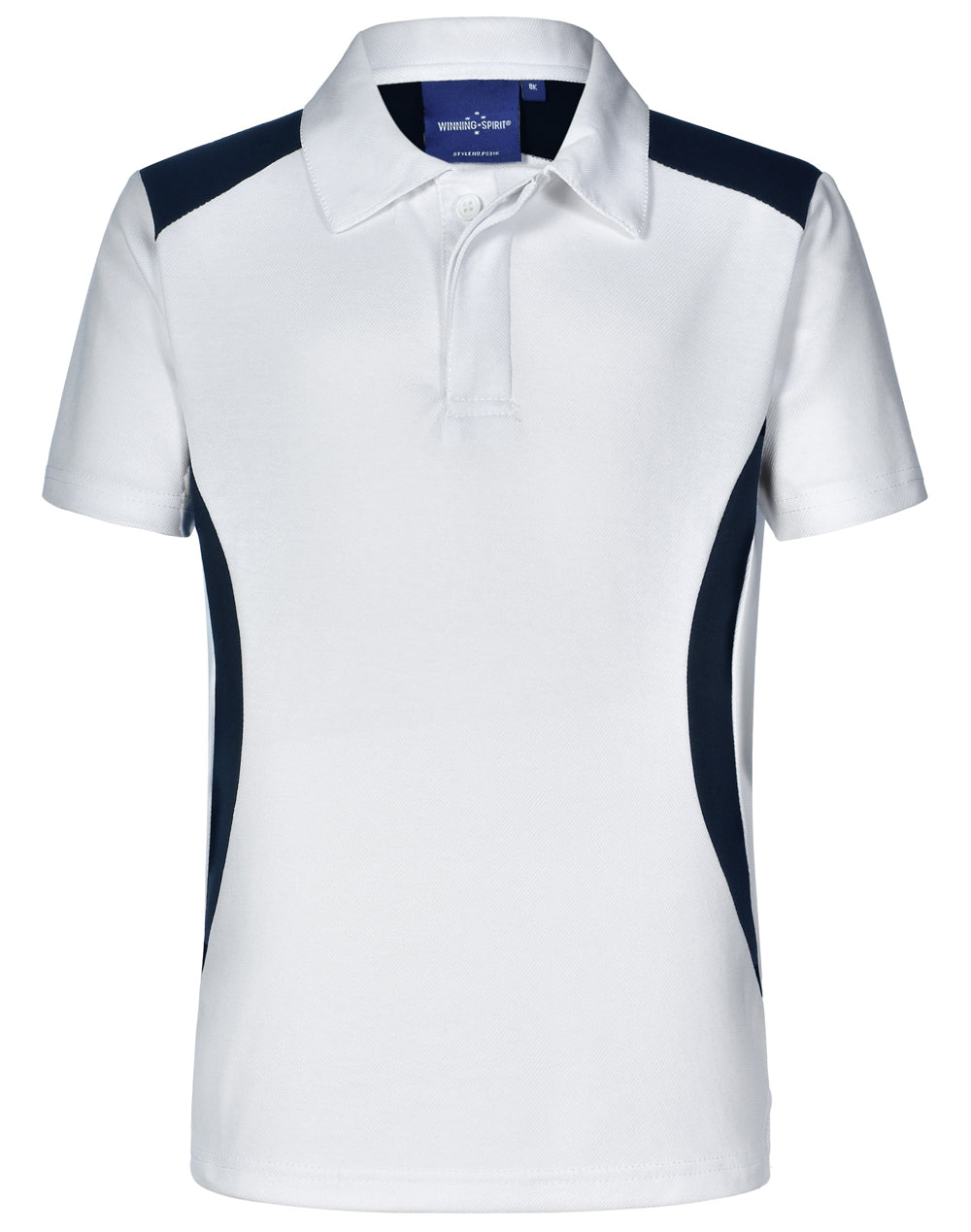 Chidren's Truedry contrast polo - PS31K - White / Navy