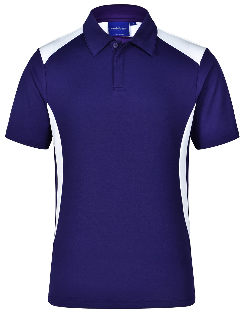 Men's Truedry contrast polo - PS31 - Purple / White