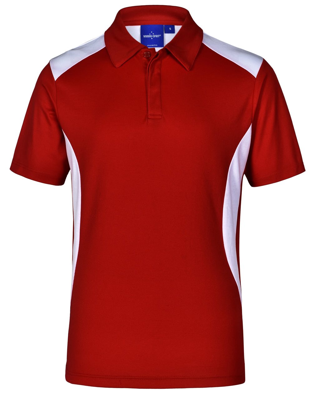 Men's Truedry contrast polo - PS31 - Red / White