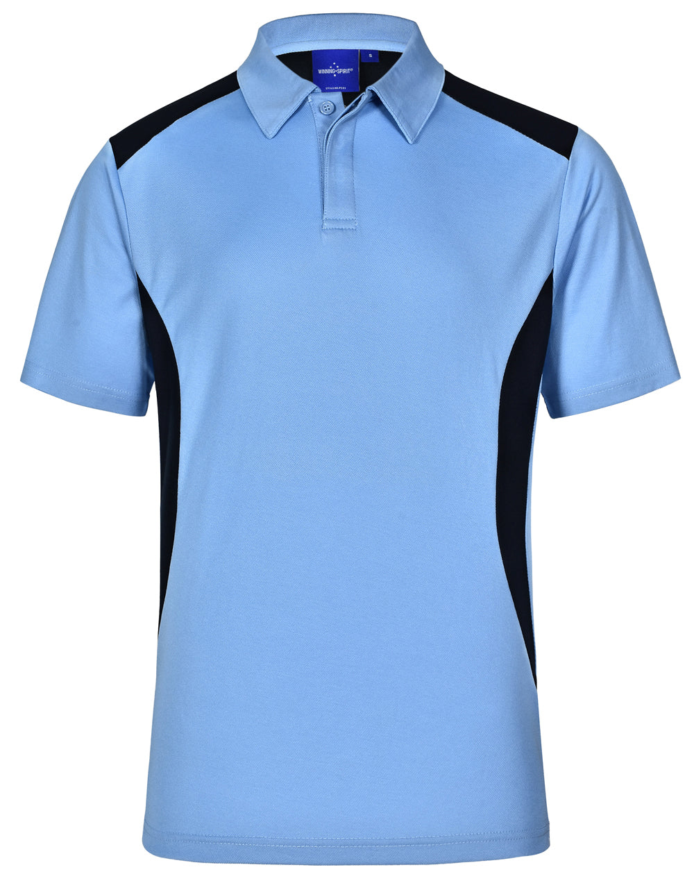 Men's Truedry contrast polo - PS31 - Skyblue / Navy