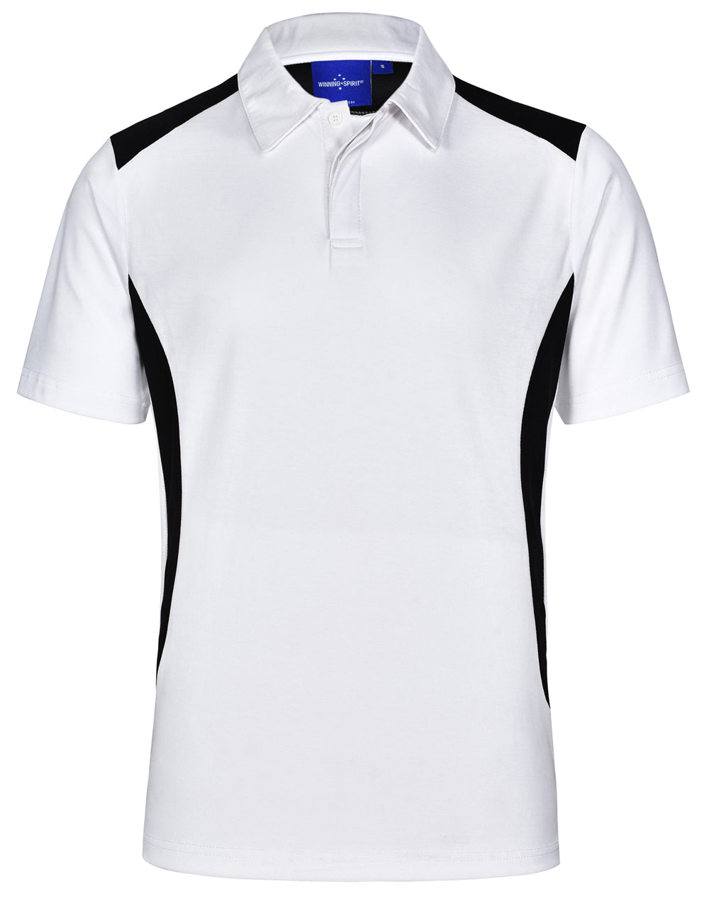 Men's Truedry contrast polo - PS31 - White / Black