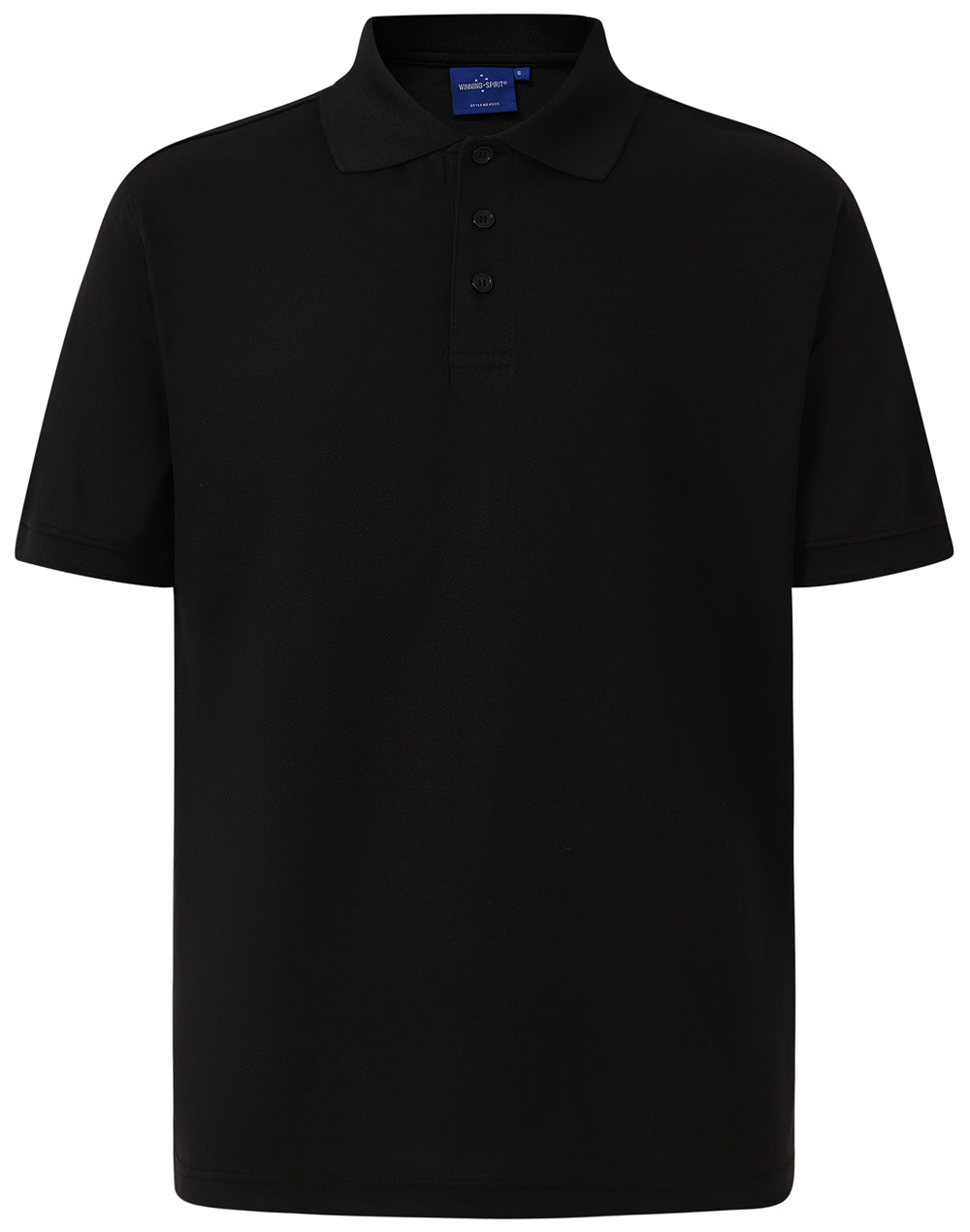 Men's Cotton Back Truedry S/S Polo - PS33 - Black