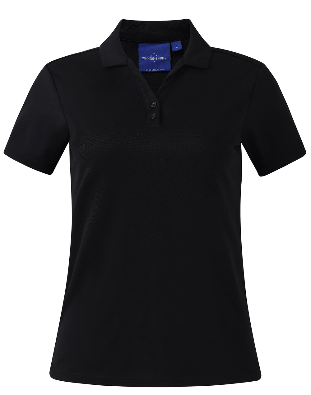 Ladies' Cotton Back Truedry S/S Polo - PS34B - Black