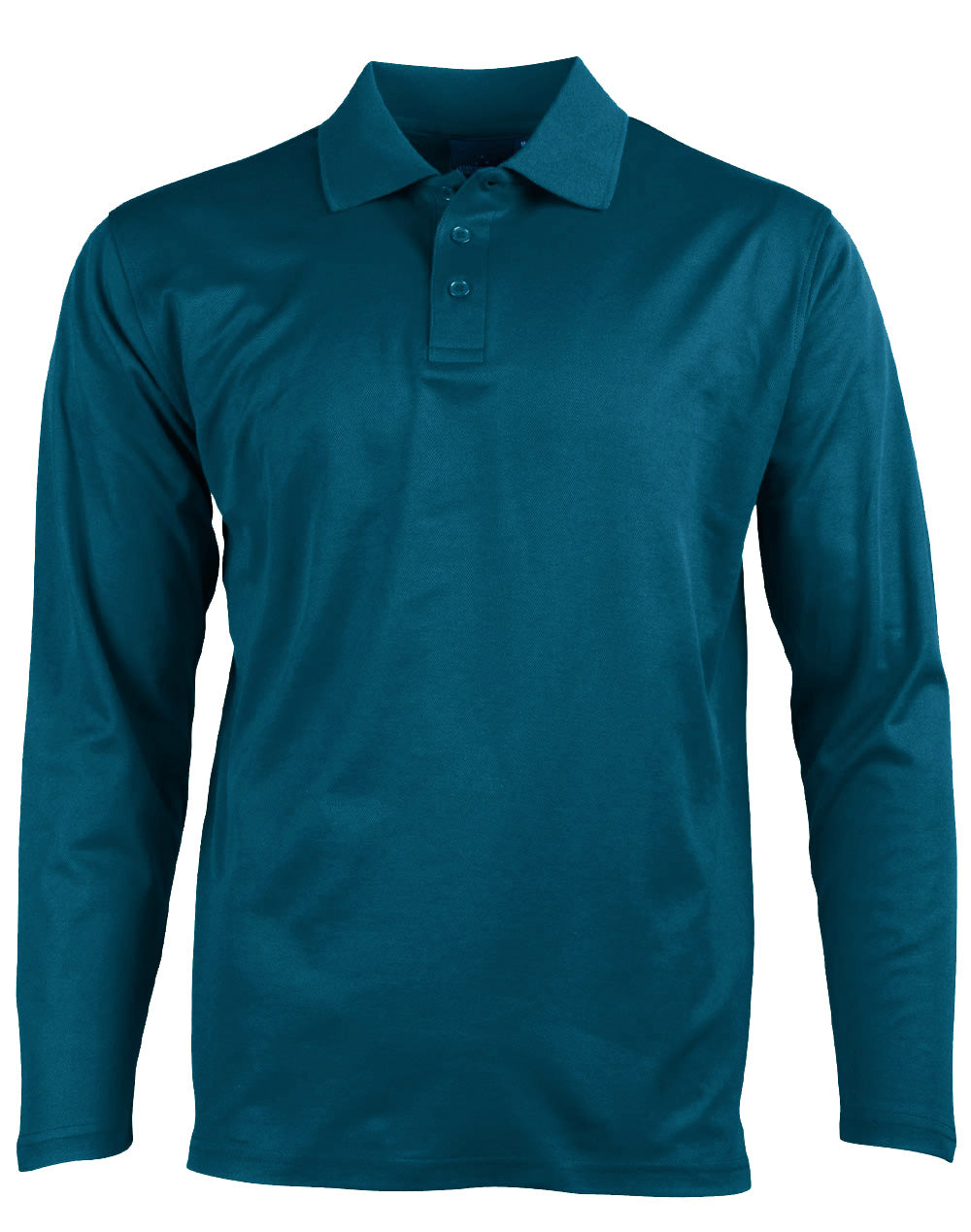 Men's Cotton Back Truedry L/S Polo - PS35 - Ocean Blue