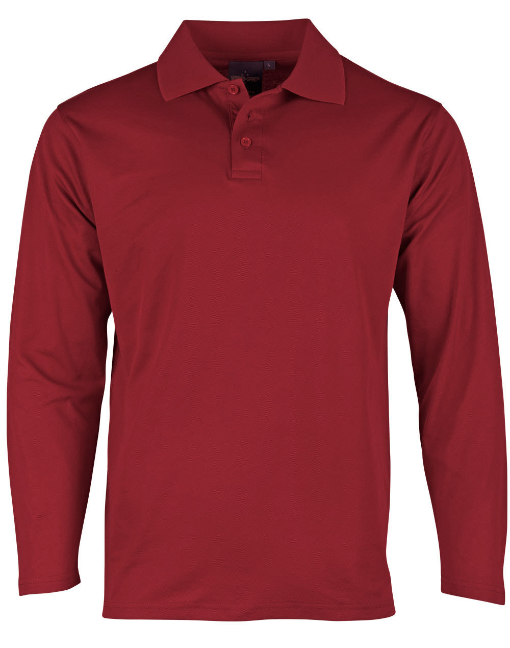 Men's Cotton Back Truedry L/S Polo - PS35 - Ruby