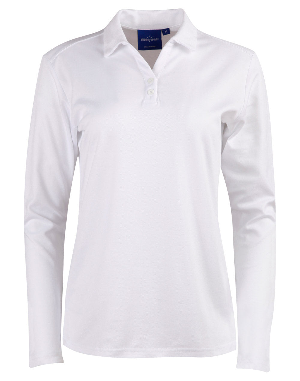 Ladies' Cotton Back Truedry L/S Polo - PS36B - White