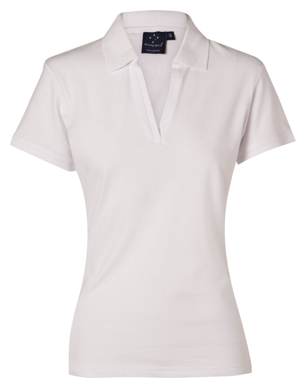 ladies S/S pique polo - PS40 - White