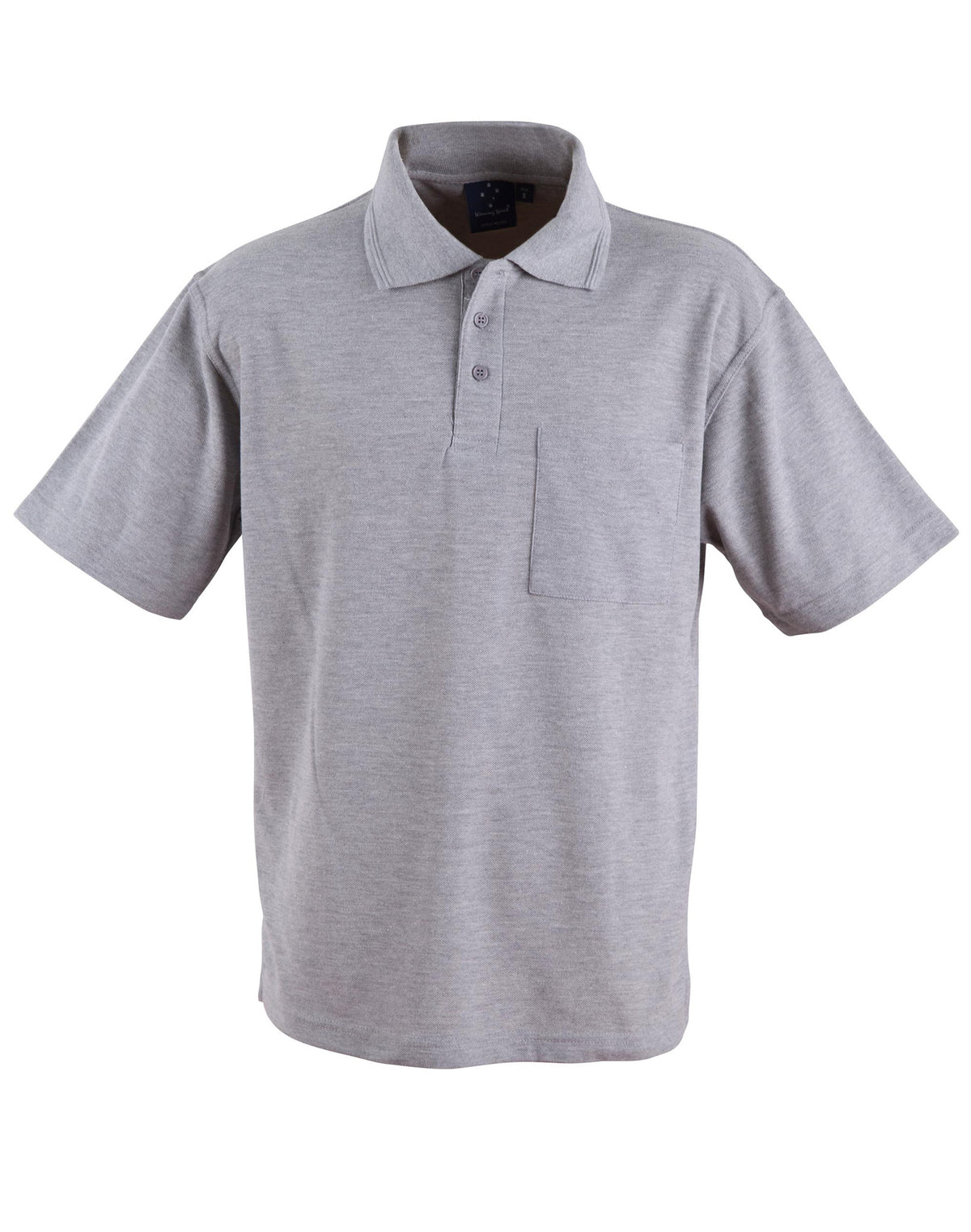 Pocket short sleeve polo - PS41 - Grey
