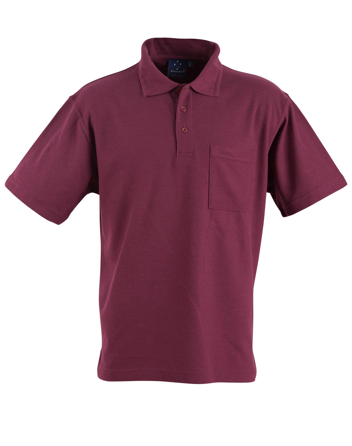 Pocket short sleeve polo - PS41 - Maroon
