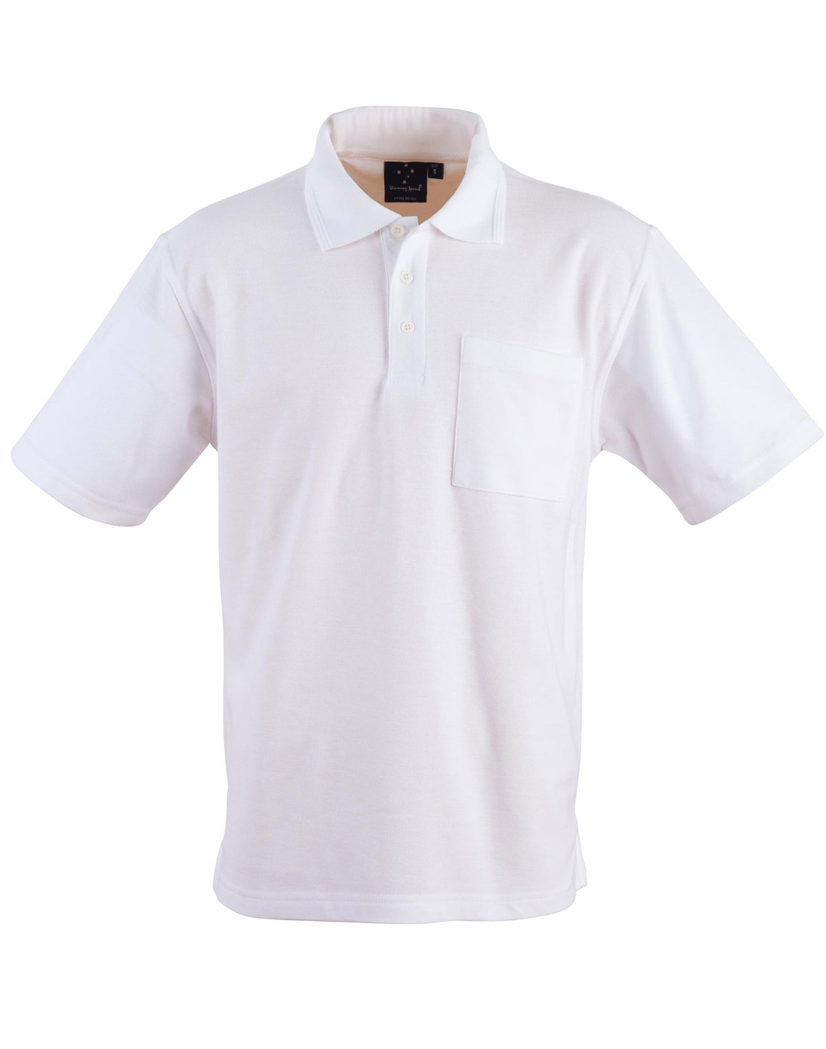 Pocket short sleeve polo - PS41 - White