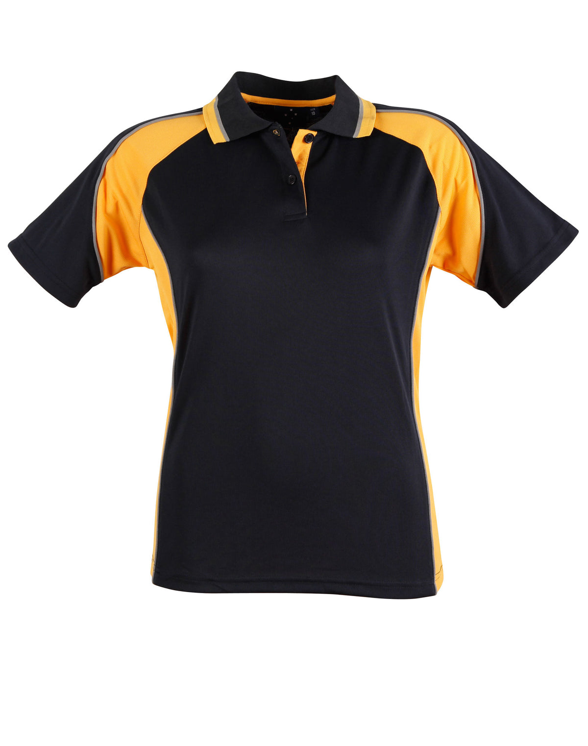 Ladies' mini waffle CoolDry Polo - PS50 - Navy / Gold