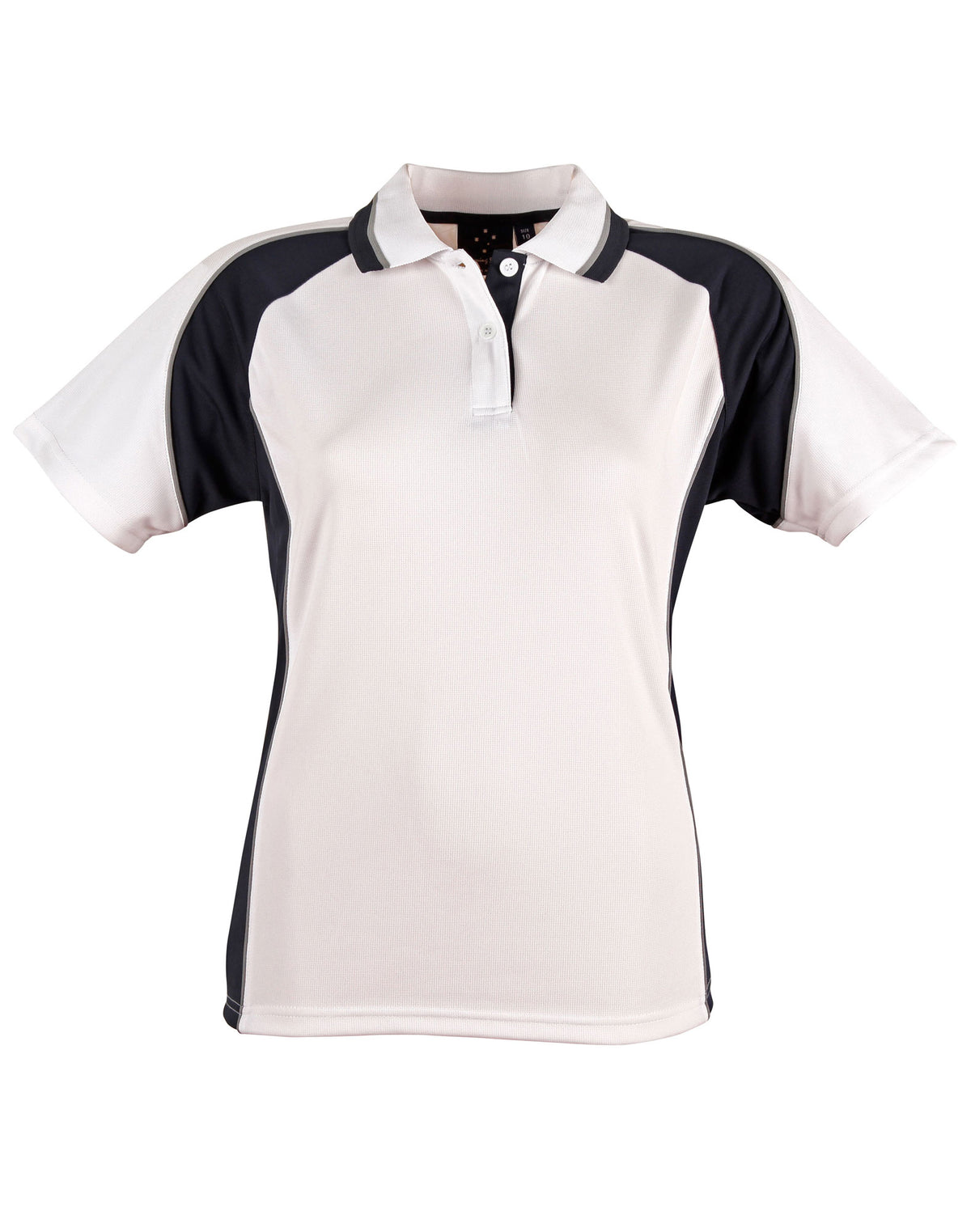Ladies' mini waffle CoolDry Polo - PS50 - White / Navy