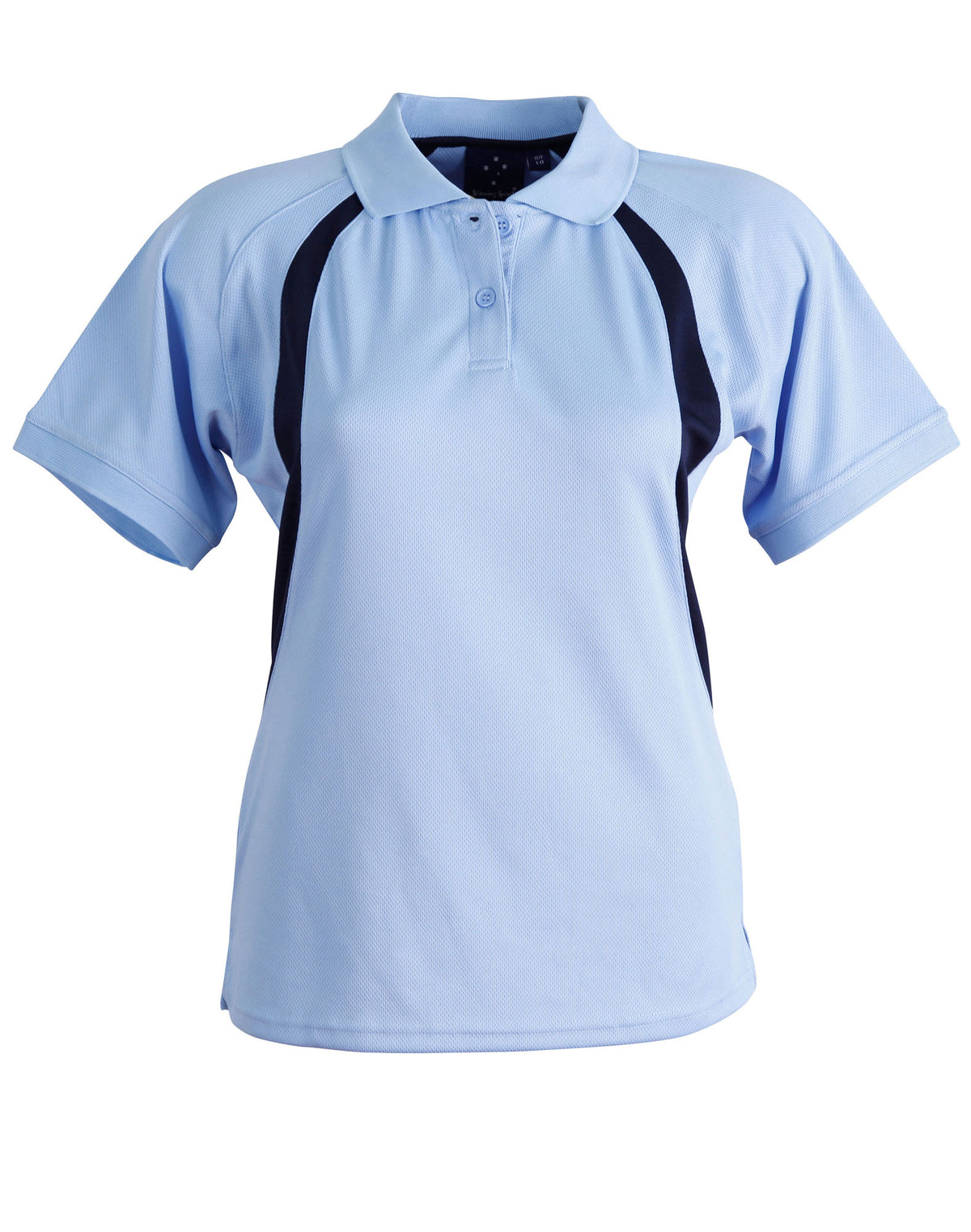 Ladies' CoolDry Soft Mesh Polo - PS52 - Skyblue / Navy
