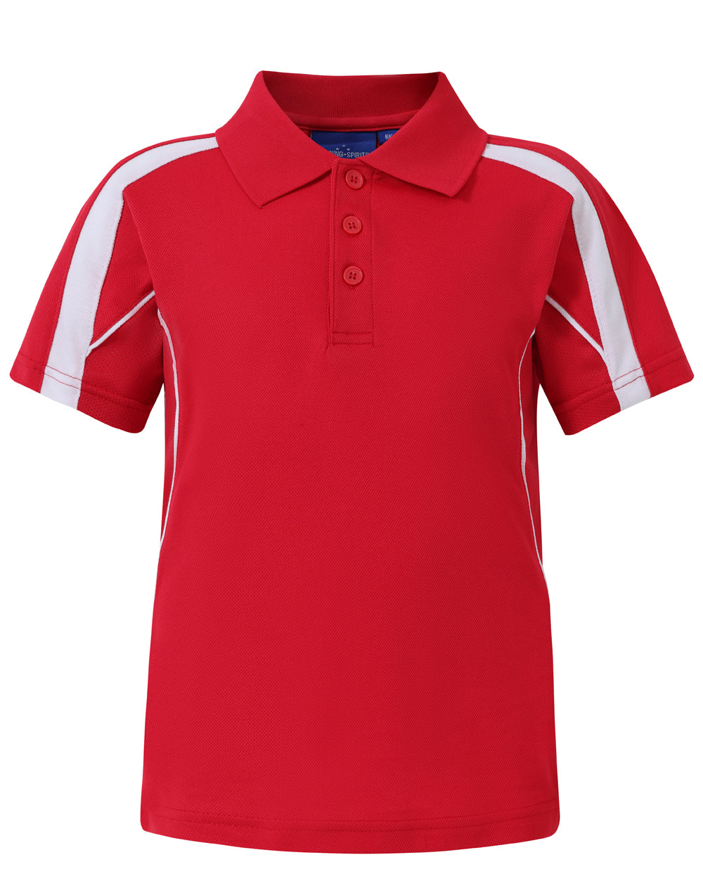 Kids S/S polo truedry - PS53K - Red / White
