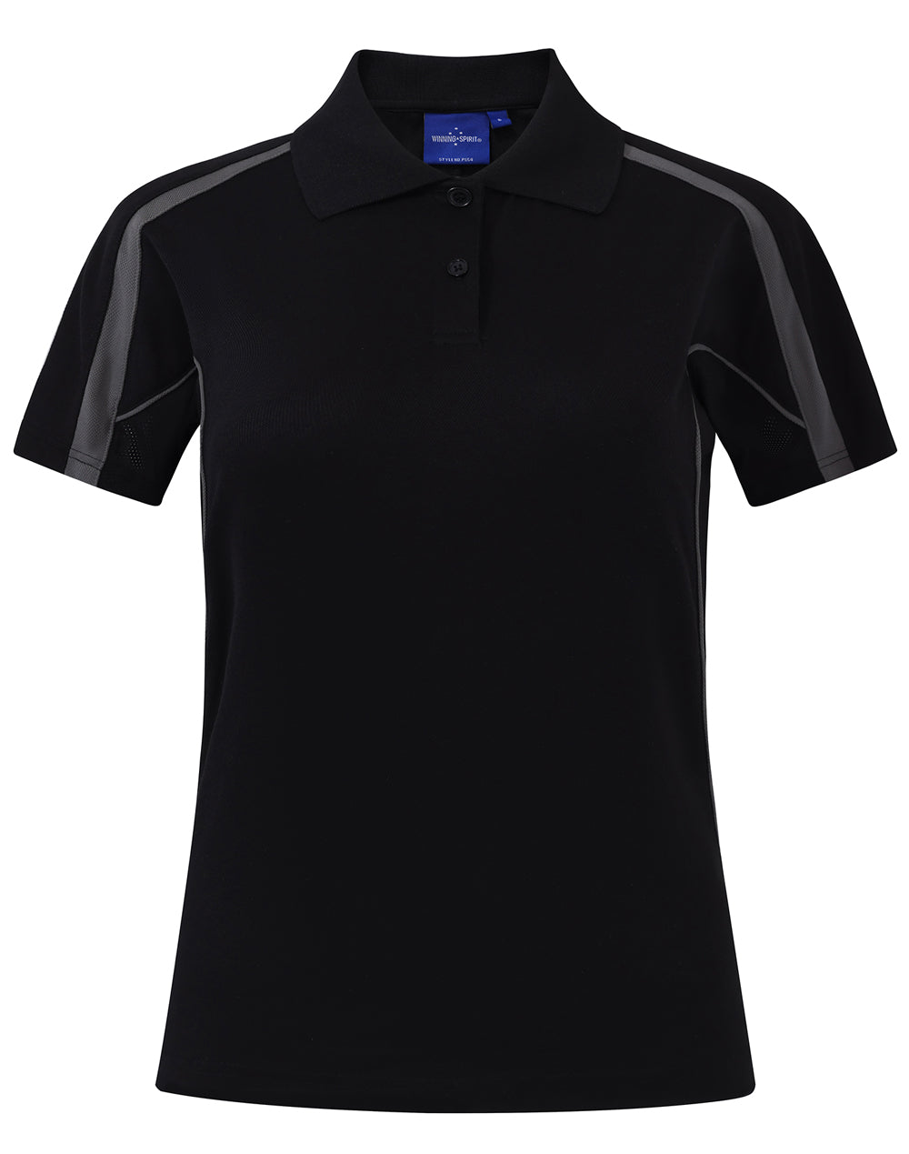 Ladies S/S Sport Polo truedry - PS54 - Black / Ash