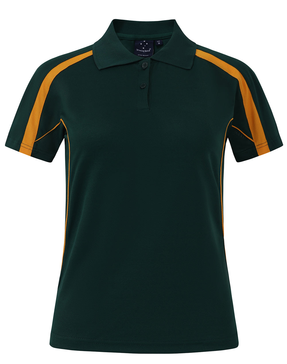Ladies S/S Sport Polo truedry - PS54 - Bottle / Gold