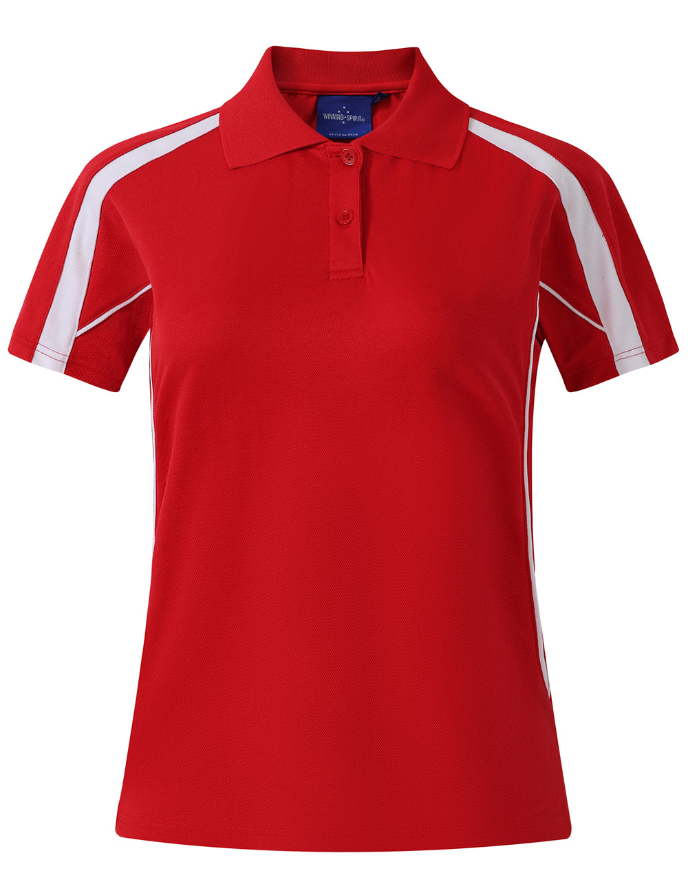 Ladies S/S Sport Polo truedry - PS54 - Red / White
