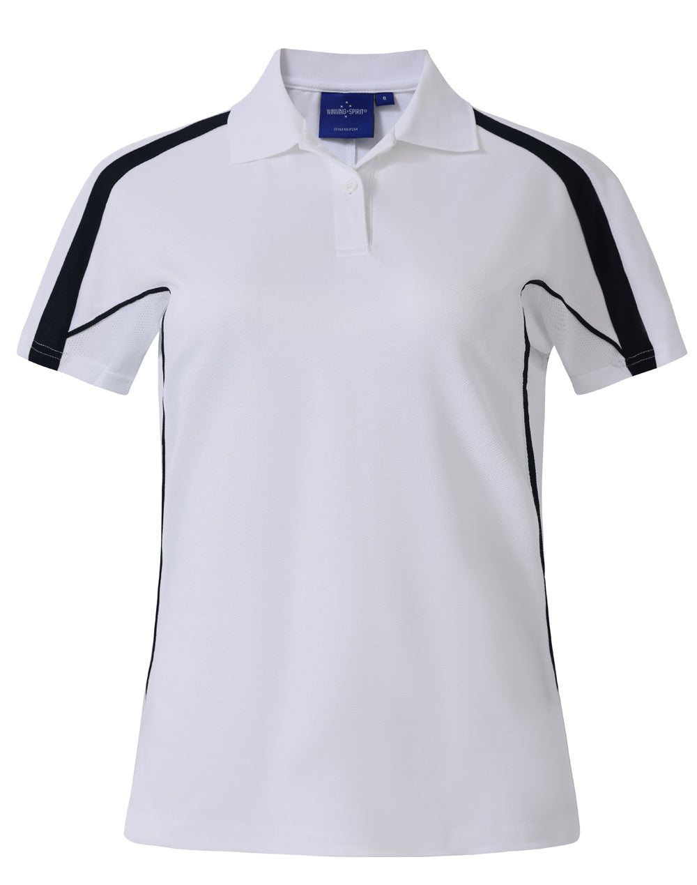 Ladies S/S Sport Polo truedry - PS54 - White / Navy