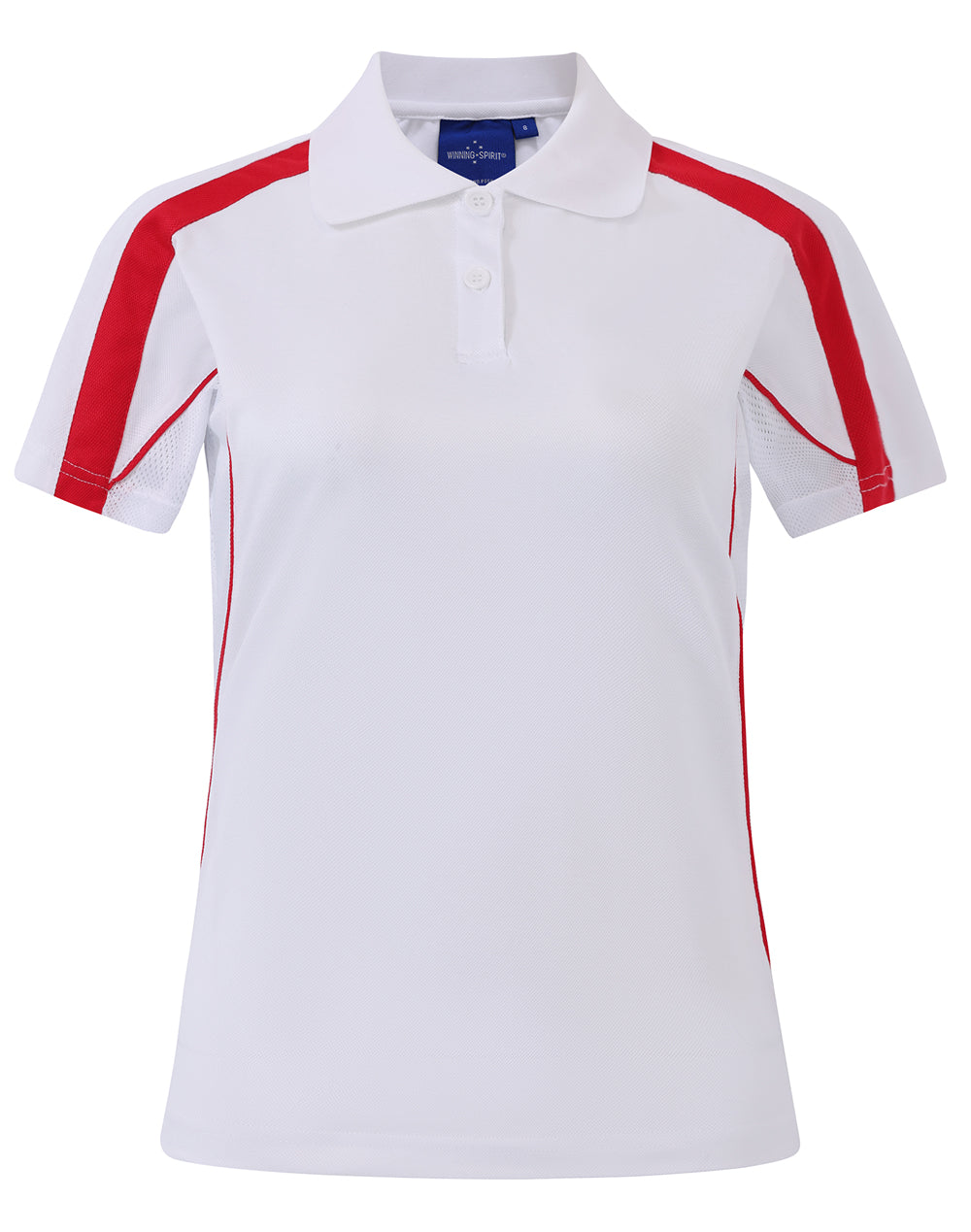Ladies S/S Sport Polo truedry - PS54 - White / Red
