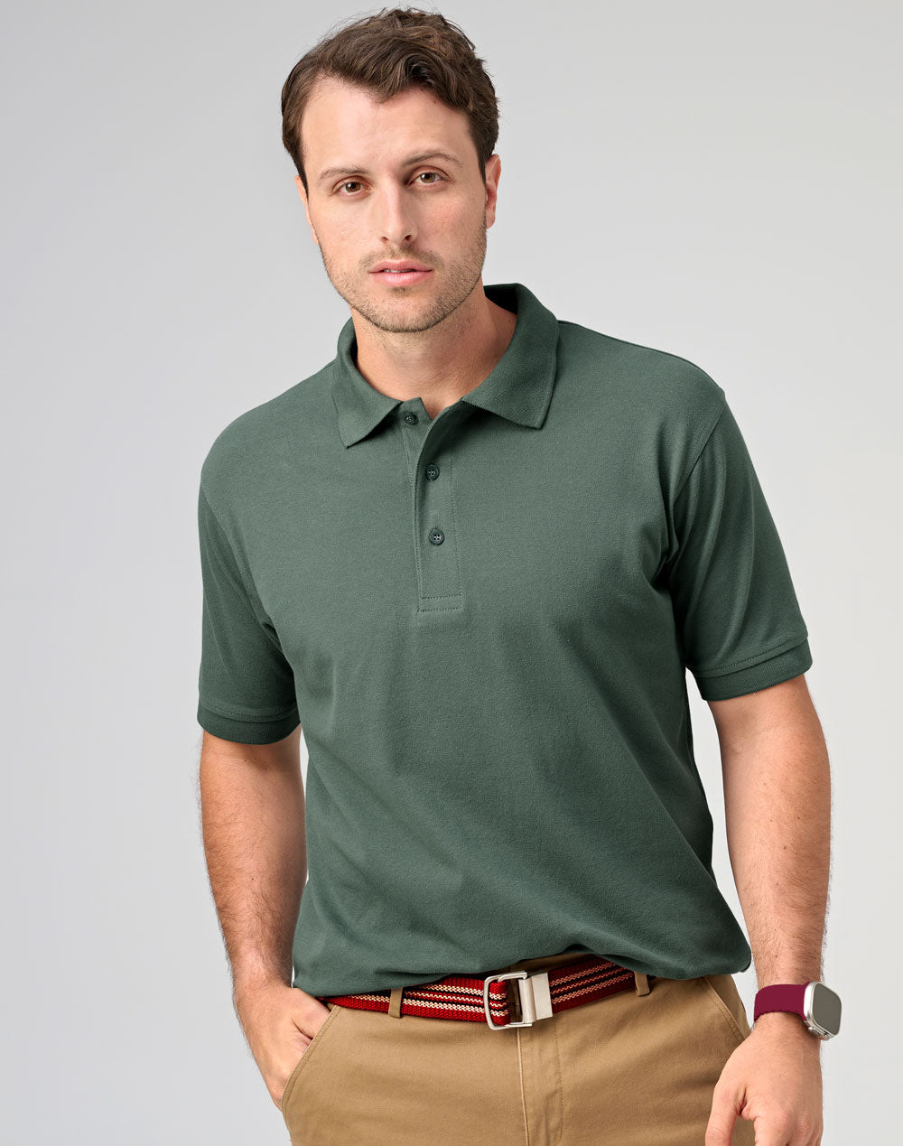 Men's cotton stretch polo - PS55
