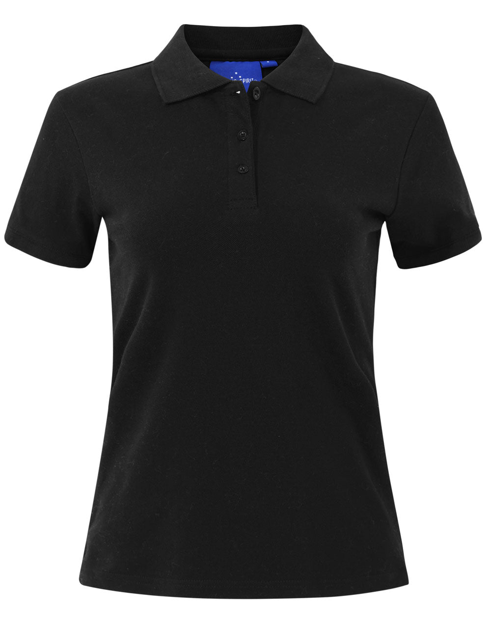 Ladies Cotton Stretch Polo - PS56 - Black