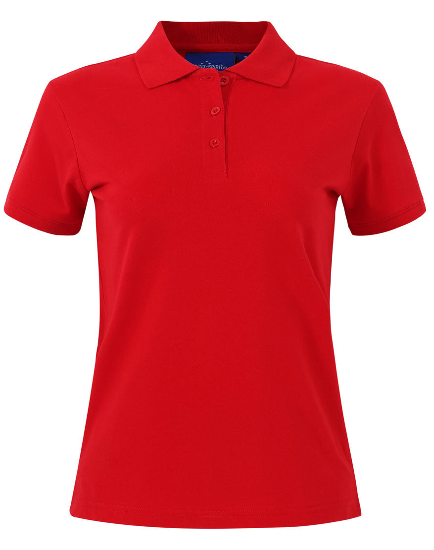 Ladies Cotton Stretch Polo - PS56 - Red