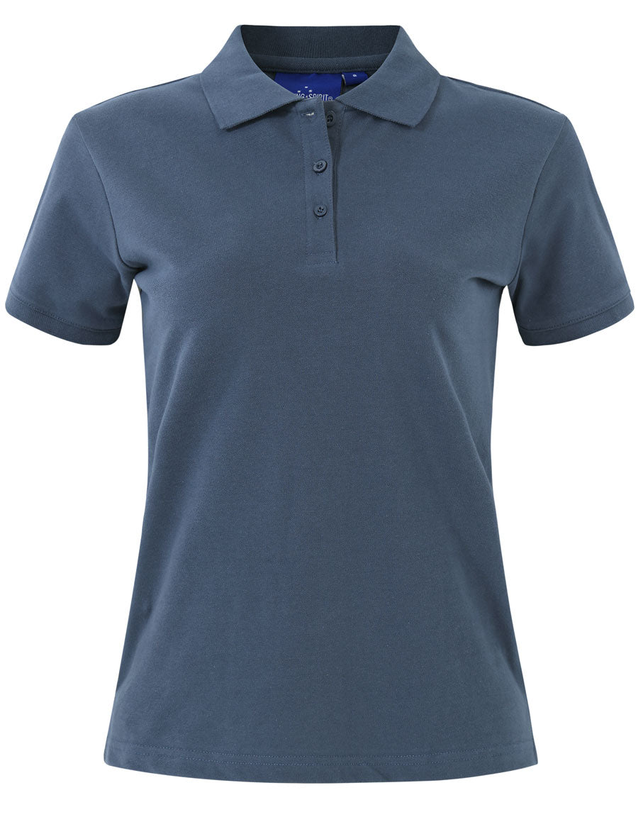 Ladies Cotton Stretch Polo - PS56 - Slate Blue