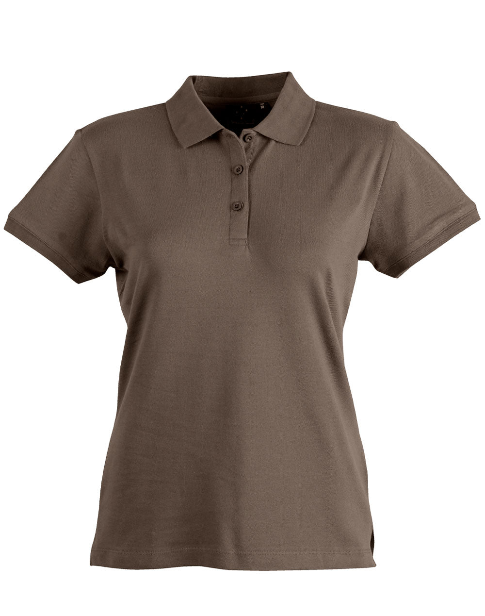 Ladies Cotton Stretch Polo - PS56 - Smoke Brown